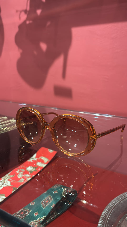 CHLOÉ TRANSPARENT OVERSIZED SUNGLASSES