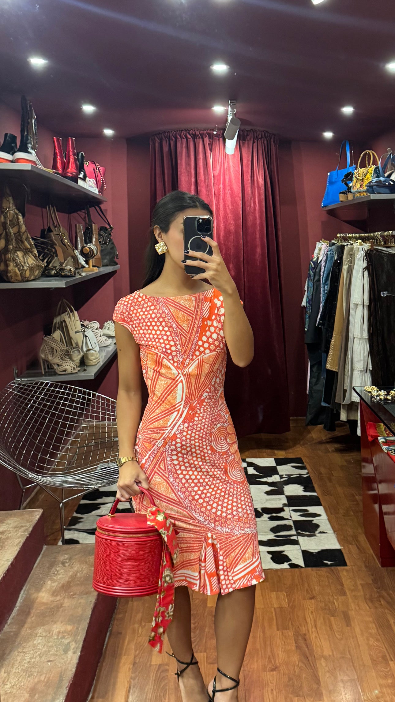 ROBERTO CAVALLI VINTAGE PRINT DRESS