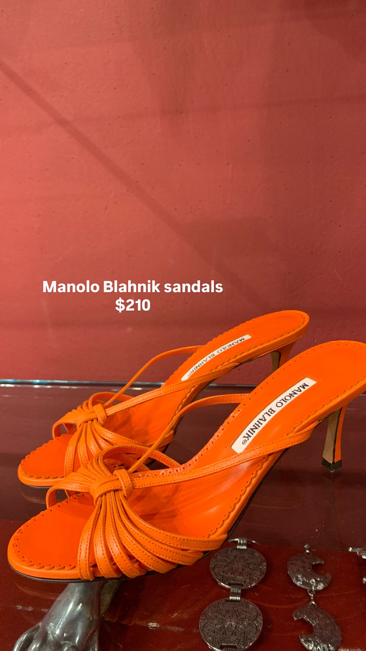 MANOLO BLAHNKIK VINTAGE STRAPPY SANDALS