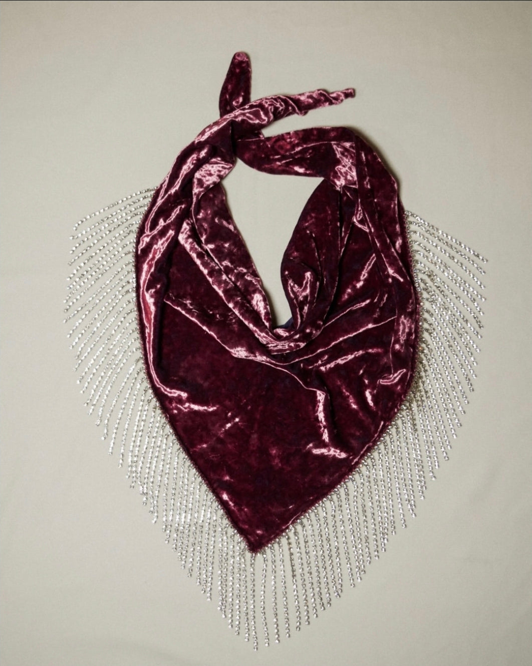 LES INCONNUS VELVET SCARF