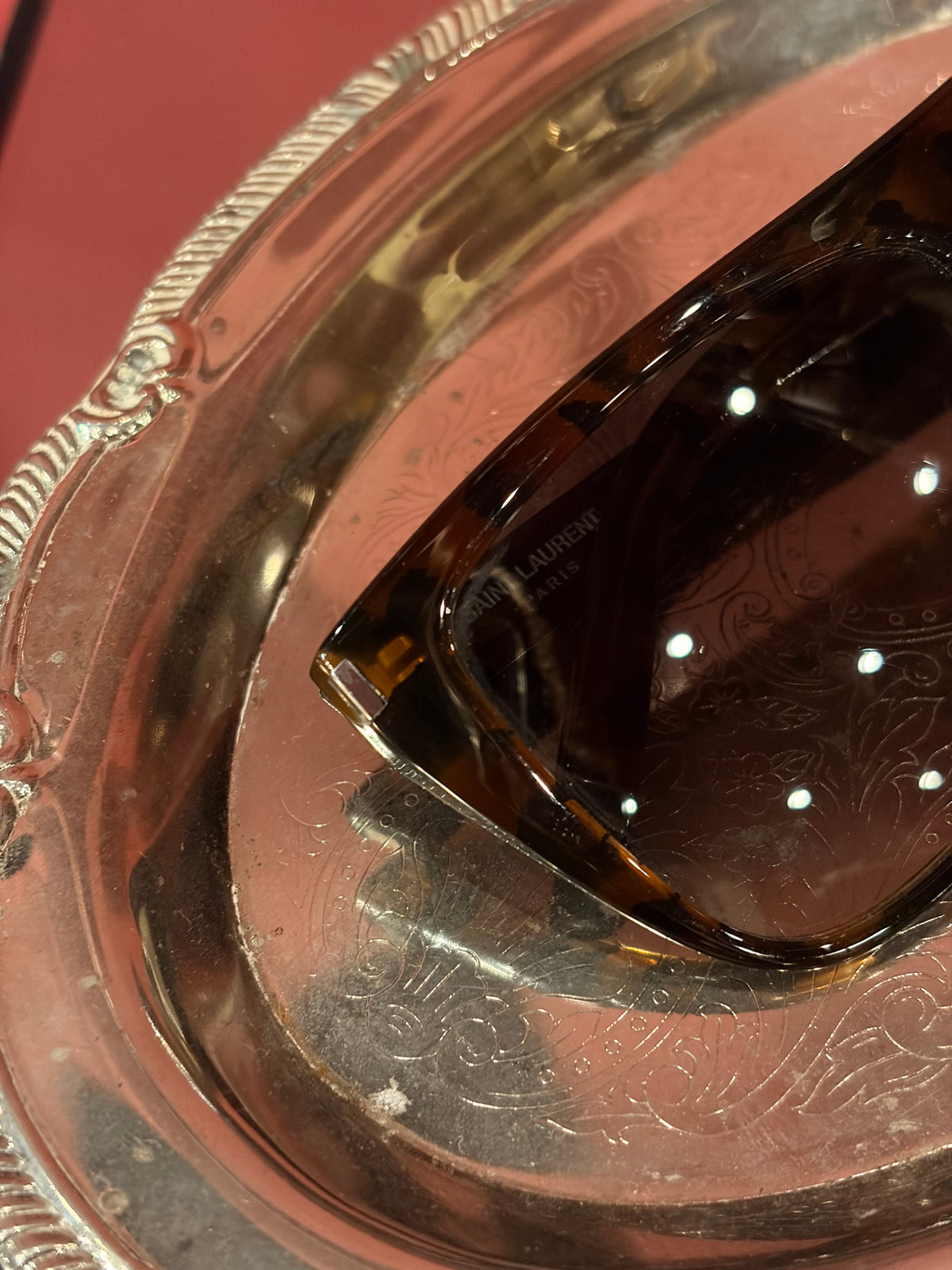 SAINT LAURENT OVERSIZED MASK SUNGLASSES