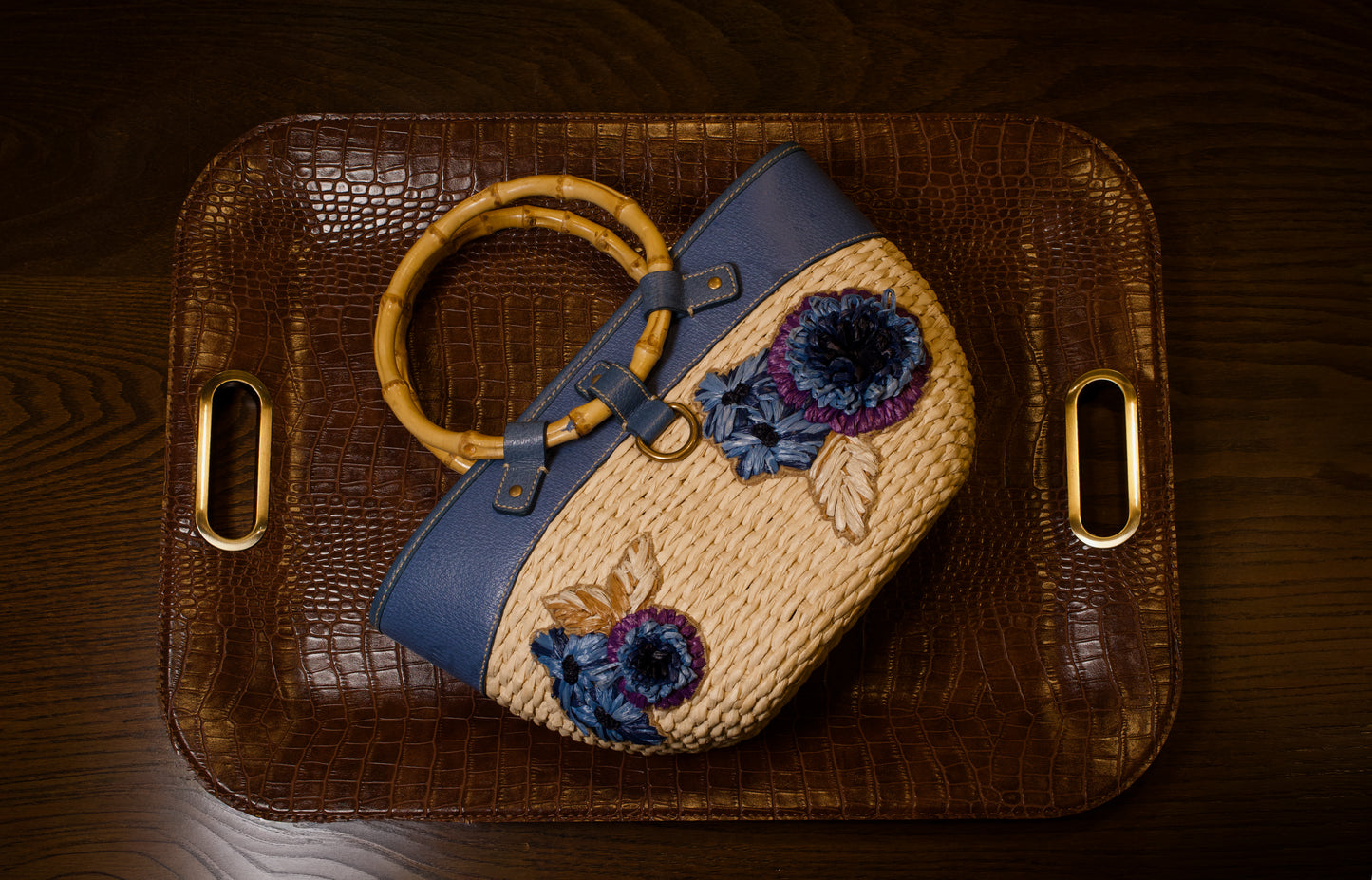 MIU MIU RAFFIA BASKET