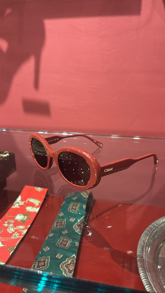 CHLOÉ OVERSIZED OVAL SUNGLASSES