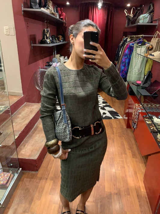 MAX MARA FITTED LONG SLEEVE DRESS