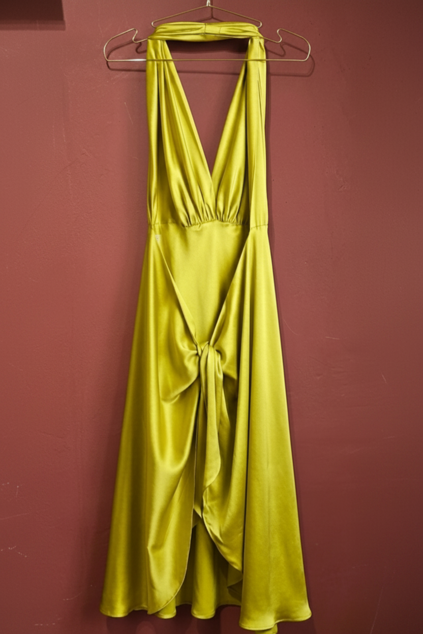 WOLFORD HALTER SILK DRESS
