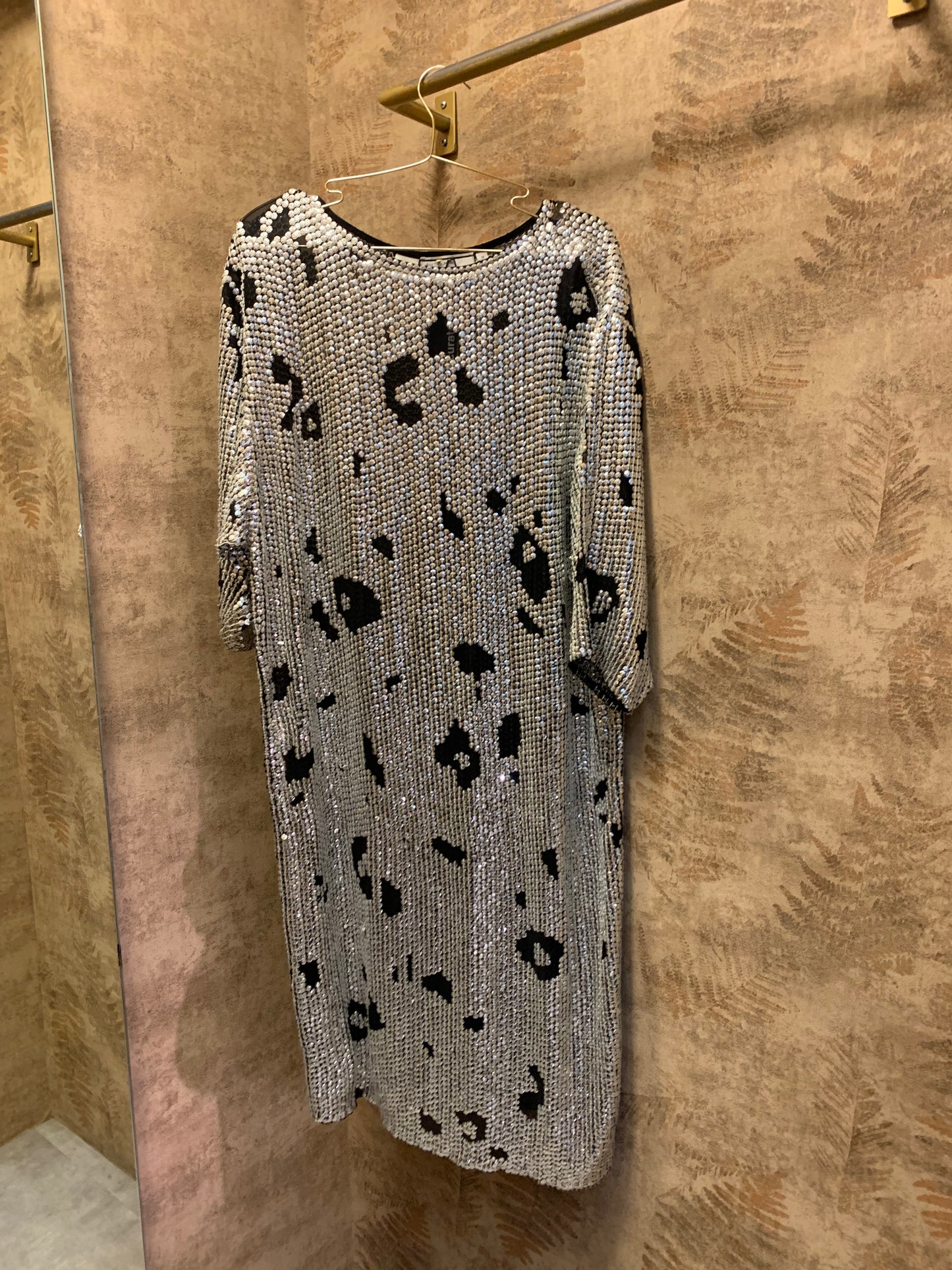 PAILLETÉS AND SILK DRESS