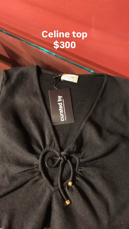 CELINE HEART SHAPE CROP TOP