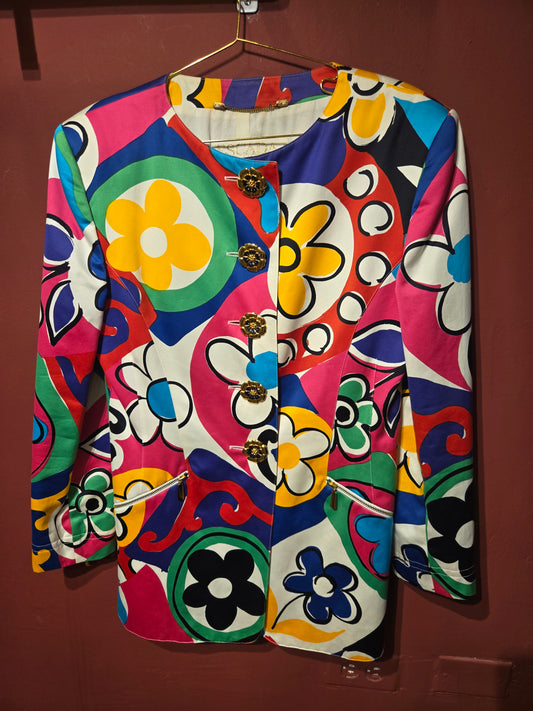 ESCADA MULTICOLOR 80s  JACKET