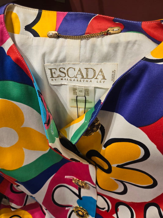ESCADA MULTICOLOR 80s  JACKET