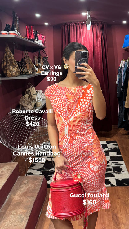ROBERTO CAVALLI VINTAGE PRINT DRESS