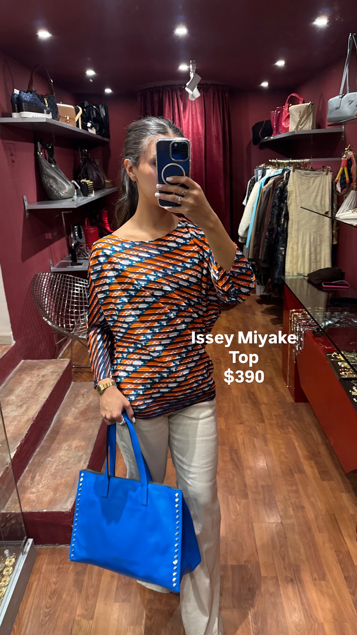 ISSEY MIYAKE PLEATED ASYMMETRICAL TOP
