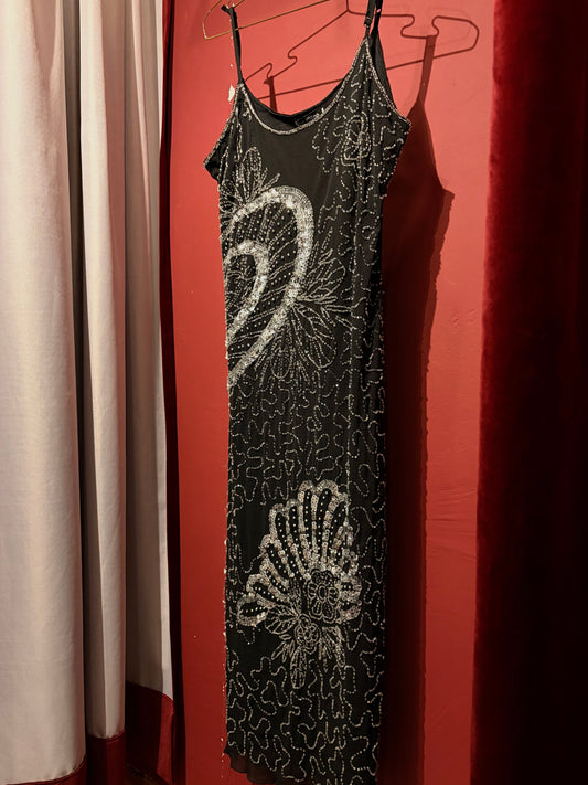 SEXY STRAPPY EMBROIDERED DRESS
