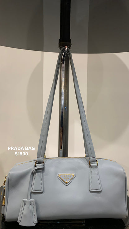 PRADA LEATHER BAULETTO BAG