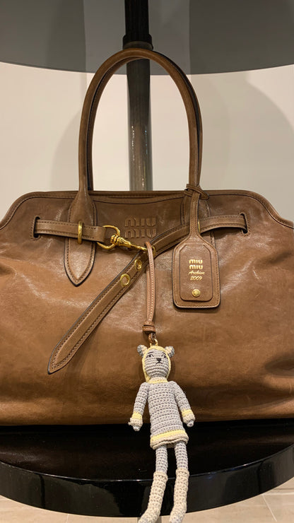 MIU MIU AVENTURE BAG & CROCHET BAG CHARM