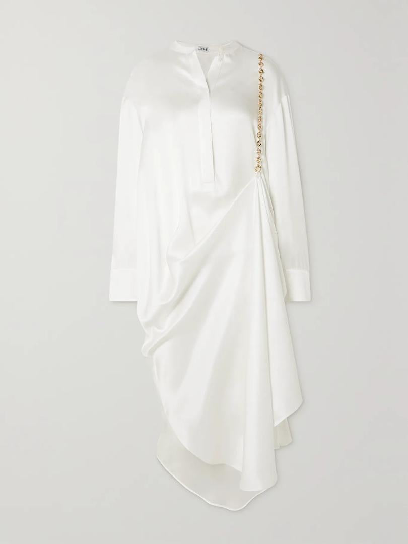 LOEWE RUNWAY FALL/ WINTER 2023 SILK DRAPE