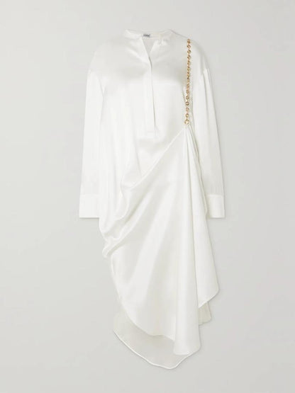 LOEWE RUNWAY FALL/ WINTER 2023 SILK DRAPE