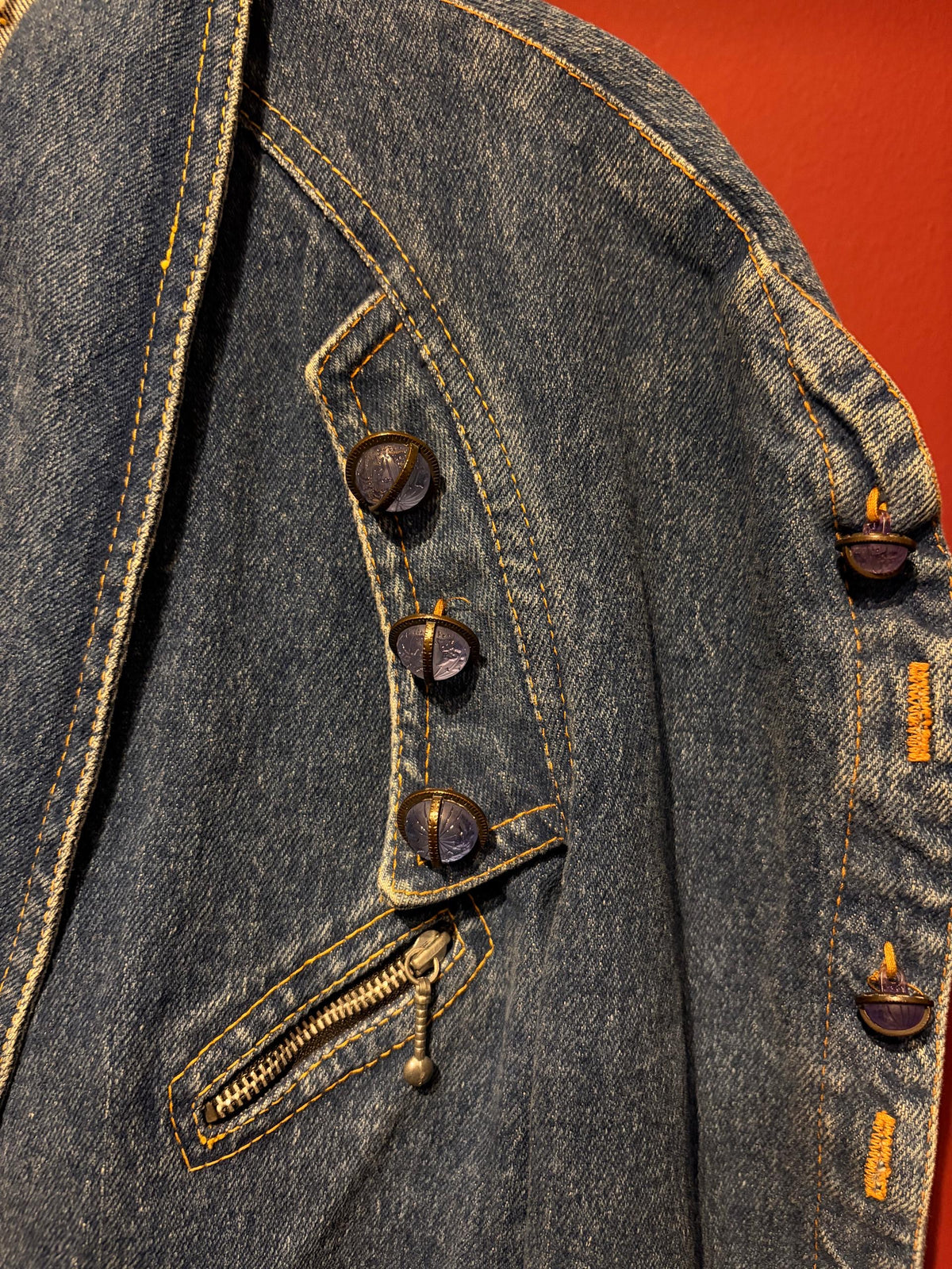 DENIM CROPPED 80S JACKET