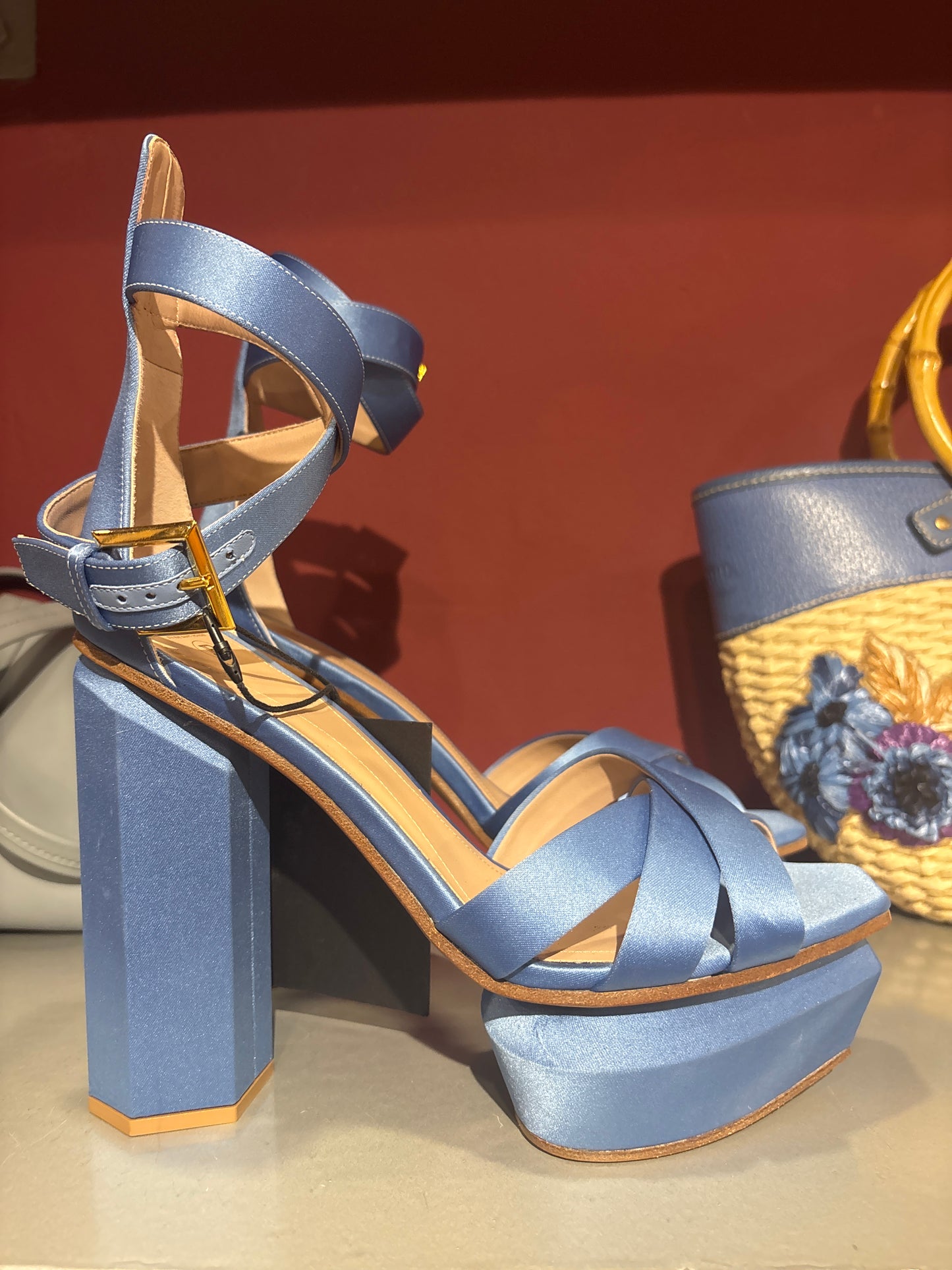 BALMAIN SILK BRAND NEW SANDALS