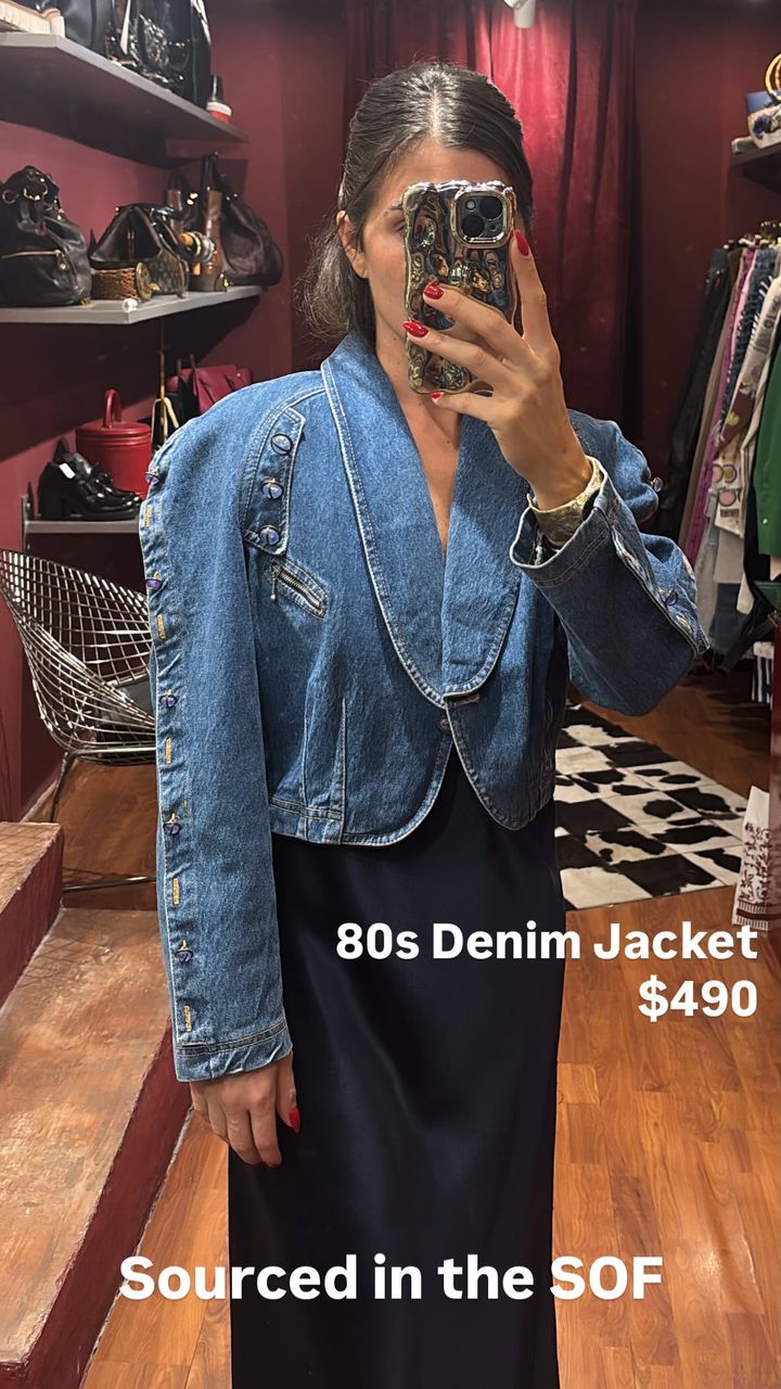 DENIM CROPPED 80S JACKET