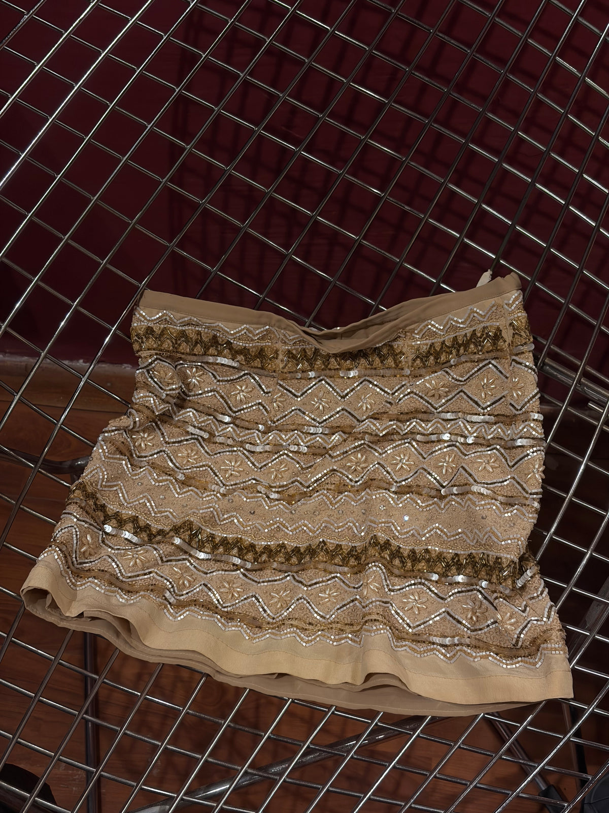 LA PERLA EMBROIDERED BEADS MINI SKIRT