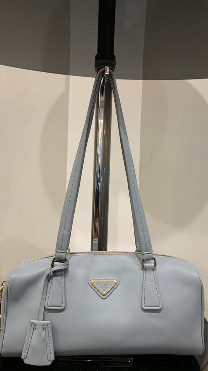 PRADA LEATHER BAULETTO BAG
