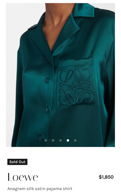 LOEWE SILK PJB BLOUSE
