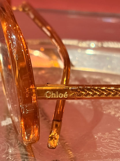 CHLOE OVERSIZED ROUNDED SUNGLASSES