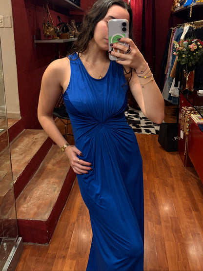 LONG DRESS WITH BUSTIER GATHERING