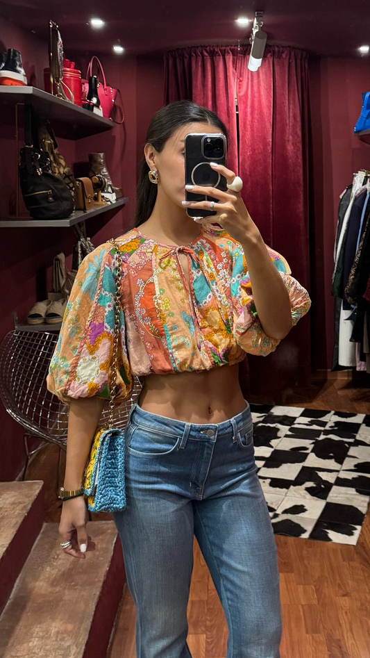 ZIMMERMANN LOLA CROP TOP