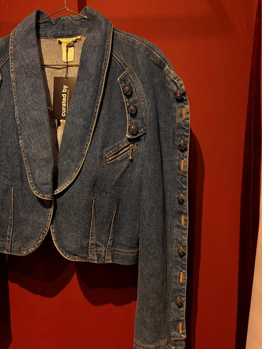 DENIM CROPPED 80S JACKET
