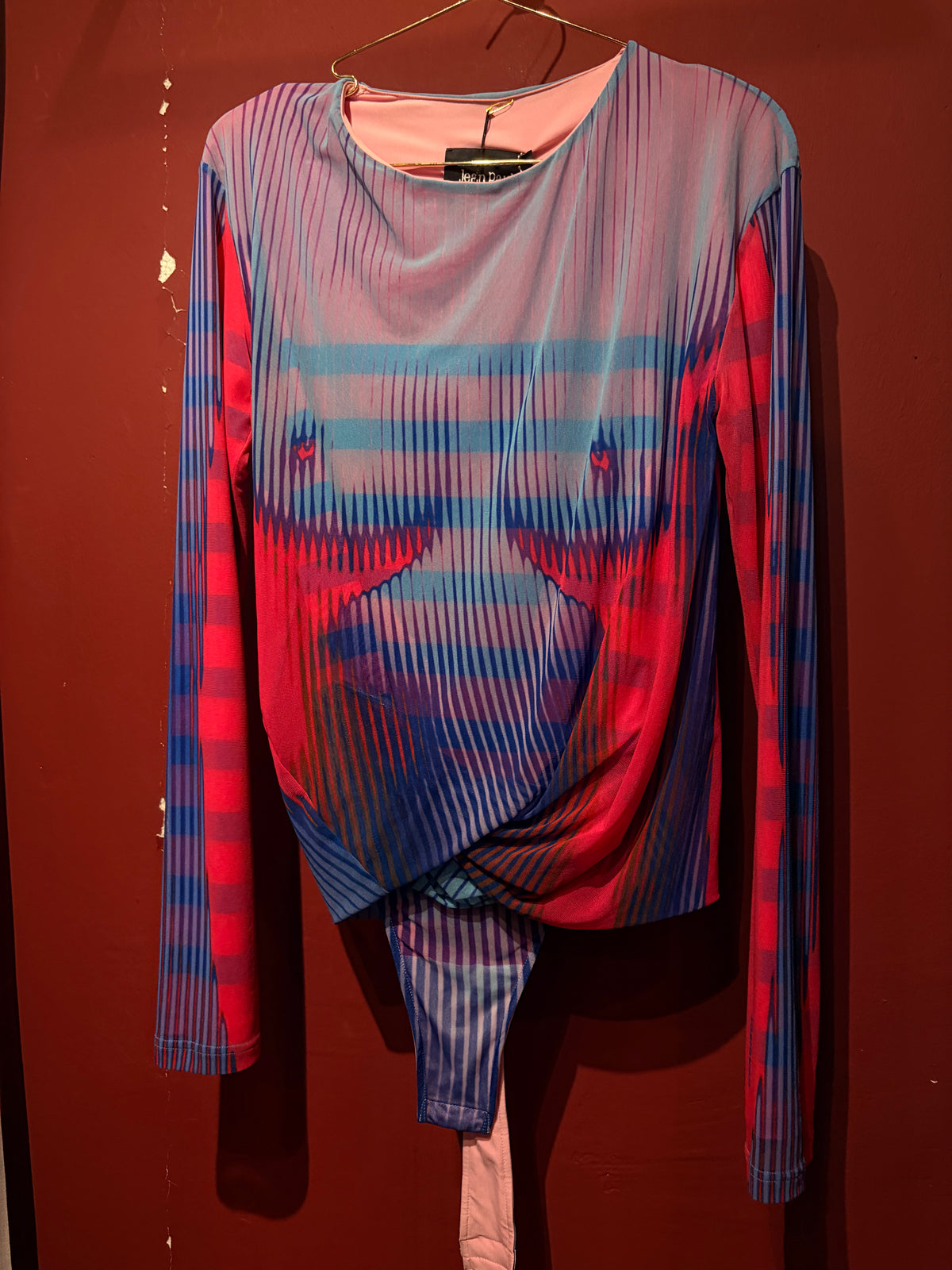 JEAN PAUL GAULTIER Y/PROJECT MESH LONG SLEEVED BODY - WITH LABELS