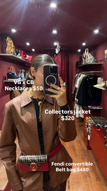 LEATHER JACKET WITH ZIPPER