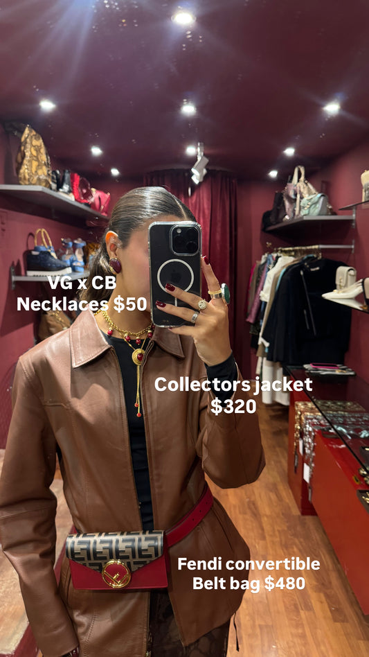 LEATHER JACKET WITH ZIPPER
