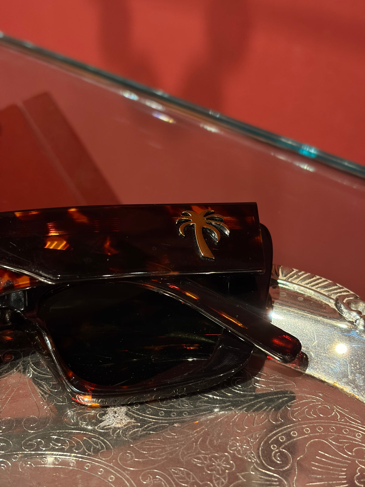 PALM ANGELS RECTANGULAR SUNGLASSES