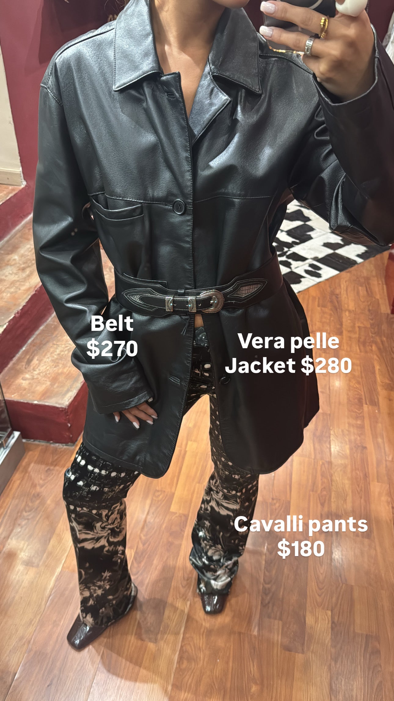 ROBERTO CAVALLI SPOTTED PRINT PANT