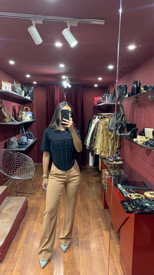 DION LEE COTTON CORSET TOP