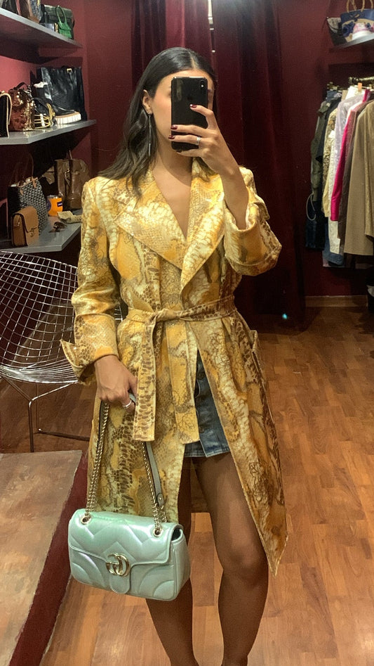 TRENCH COAT SNAKE PRINT