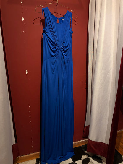 LONG DRESS WITH BUSTIER GATHERING