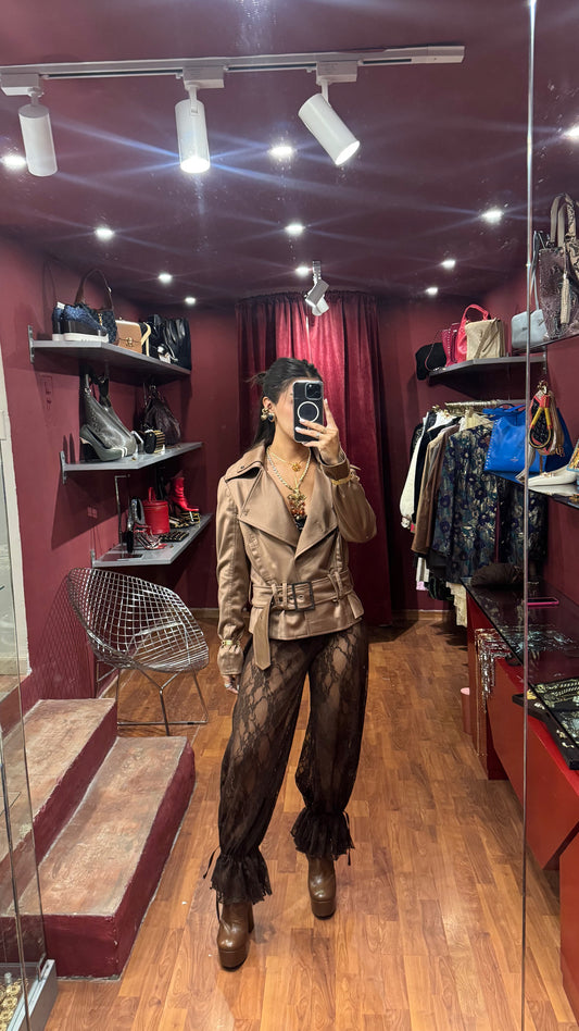 CURATED BY DESIGN - RUCHED LACE PANTS