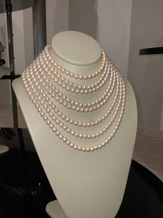 PEARLS MULTIBAND NECKLACE