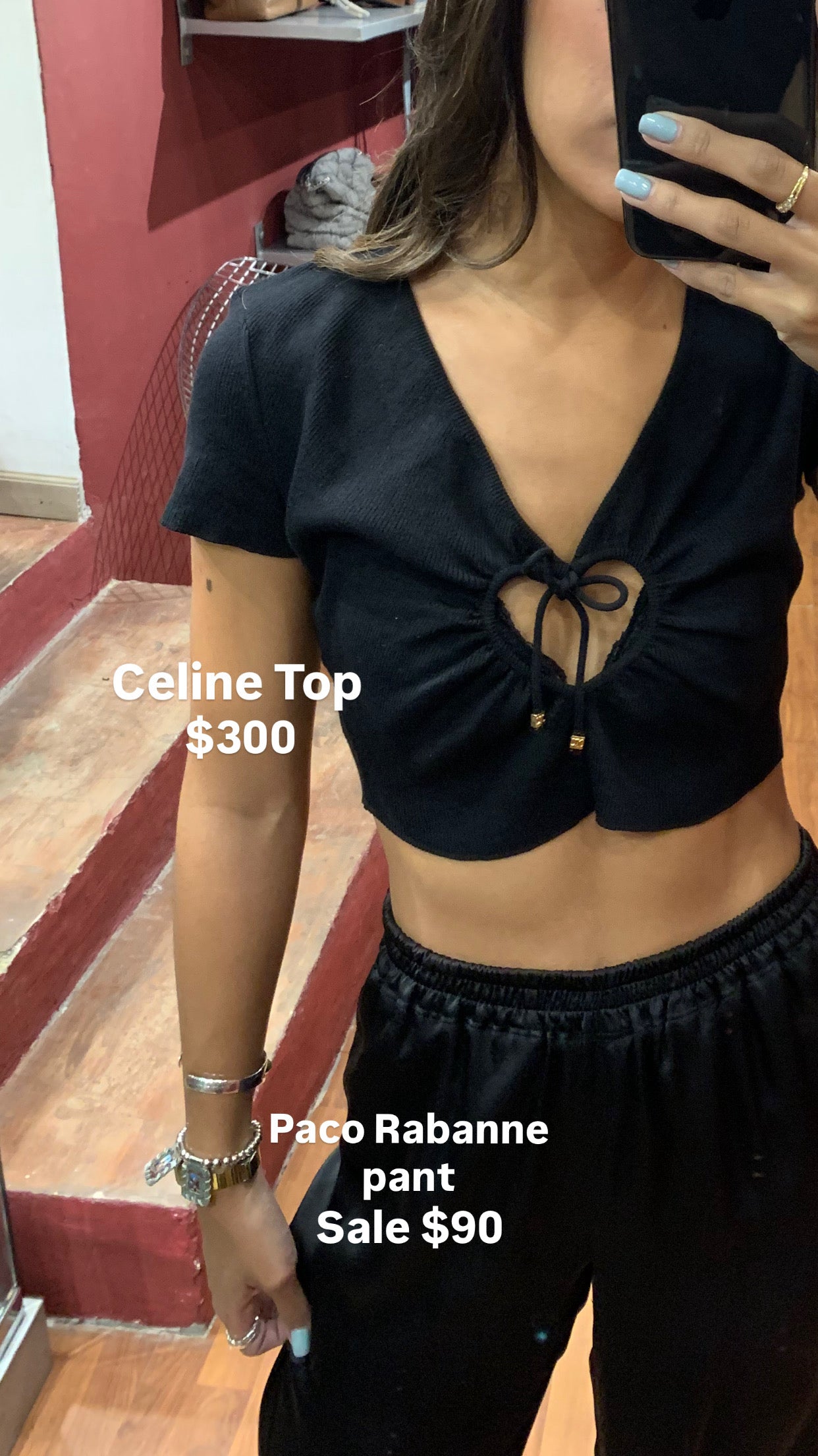 CELINE HEART SHAPE CROP TOP