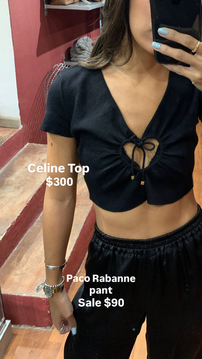 CELINE HEART SHAPE CROP TOP