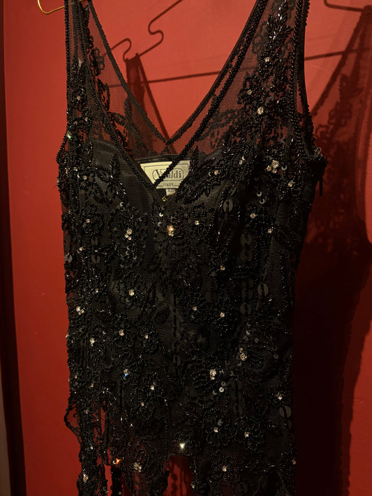BUSTIER-LIKE EMBROIDERED TOP