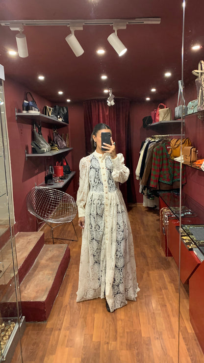 MACRAME LONG DRESS