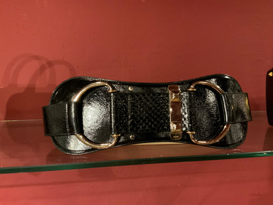 GUCCI HORSEBIT AND PYTHON BELT