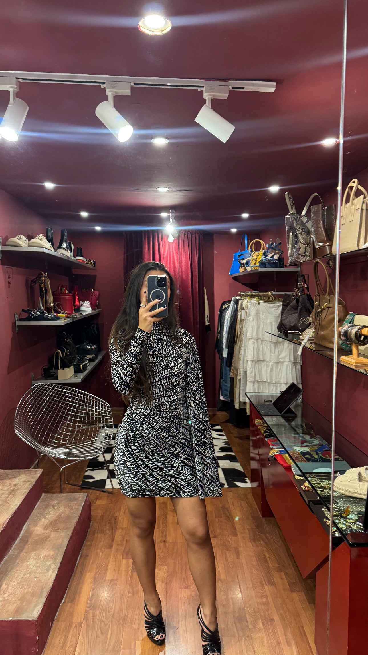 RUNWAY BALENCIAGA ALL-OVER DRESS