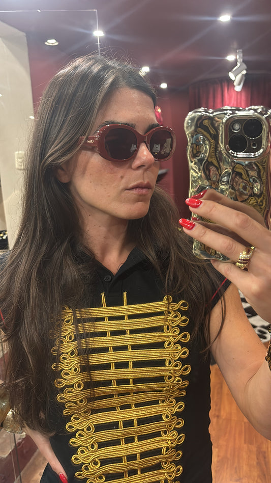 CHLOÉ OVERSIZED OVAL SUNGLASSES