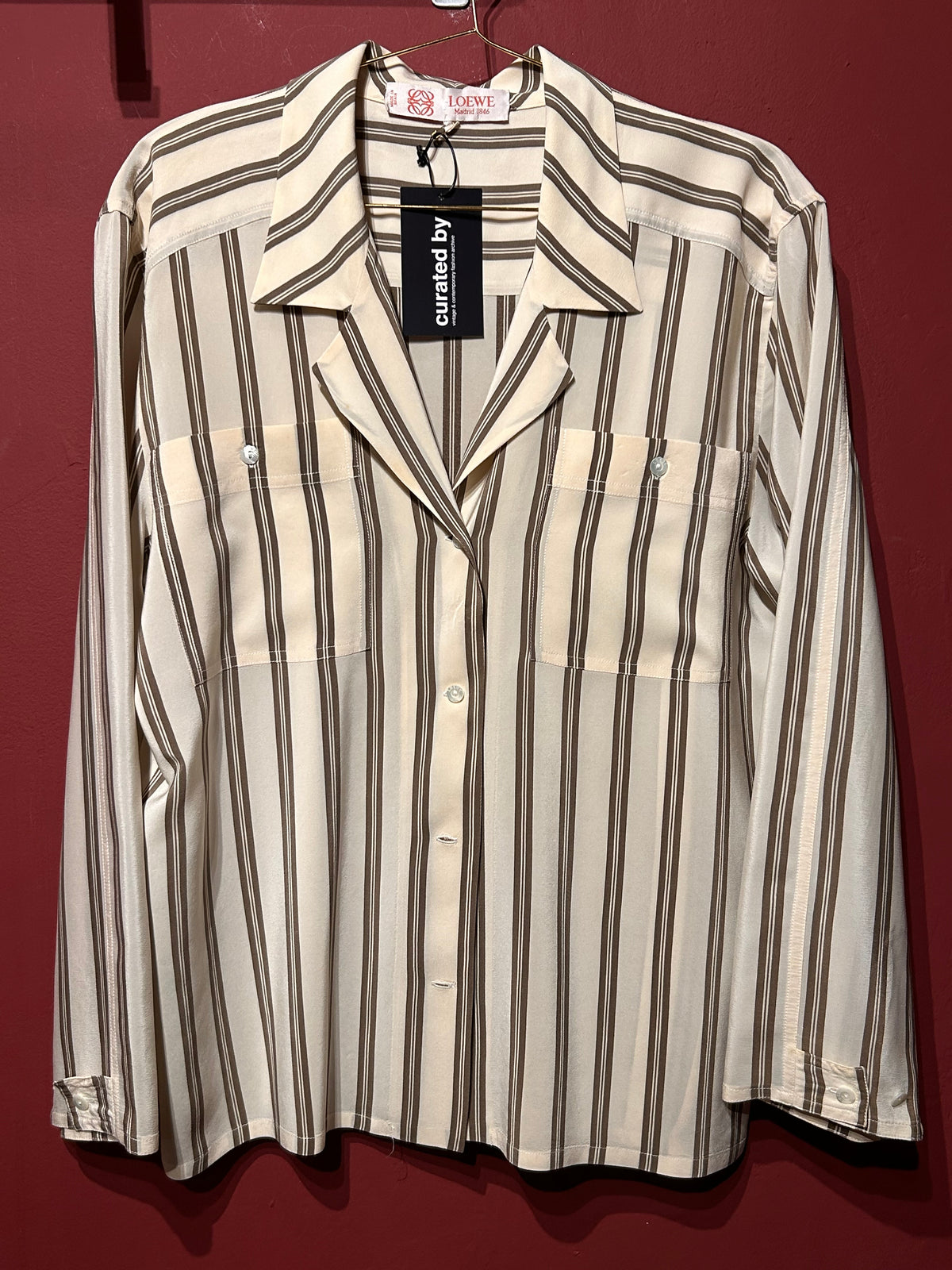 LOEWE VINTAGE SILK BLOUSE LINES