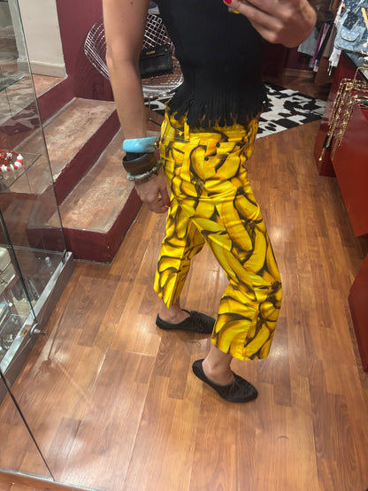 DOLCE AND GABBANA BANANNA PRINT DENIM - RUNWAY