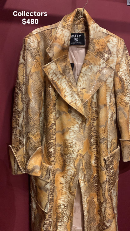TRENCH COAT SNAKE PRINT